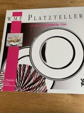 WMF Platzteller Untersetzer Cromargan Edelstahl 8 Stück  33 cm Durchmesser