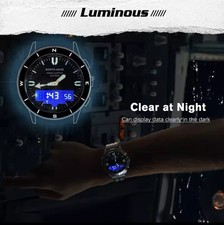 Snow Leopard Outdoor Armbanduhr NORTH EDGE Kompass, Barometer, Höhenmesser etc.