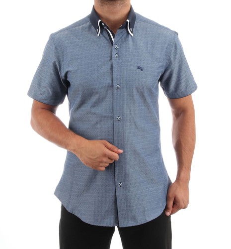 Doppelkragen slim fit hemd - doppelkragen,