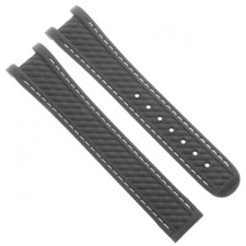 Omega Uhrenarmband Gummi Grau