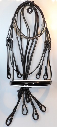Lack kandare leder schwarz - kandare,