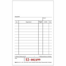 RNK Kassenblöcke 2952 A6 2 x