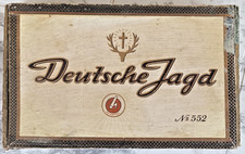 alte Zigarrenschachtel, Deutsche Jagd, No 552, Holz, leer 