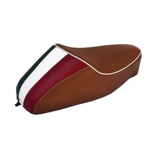 Sattel Piaggio Vespa 50-125 R L n Special Mit Buckel Dreifarbig Italien Brown