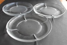 3 Stück Teller Dm.20cm Rosenthal form ohne namen Glas gebraucht m. Kratzerchen