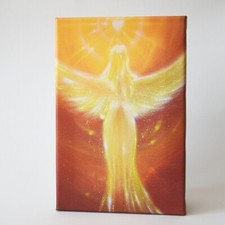 Engel Bild "Das Herz weiß es" Engelbilder für Wohnzimmer, Leinwand