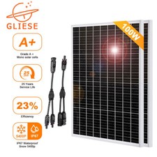 GLIESE 100W 200W Mono Grid Solarpanel Kit für Autobatterie/Wohnmobil/Haus/Boot