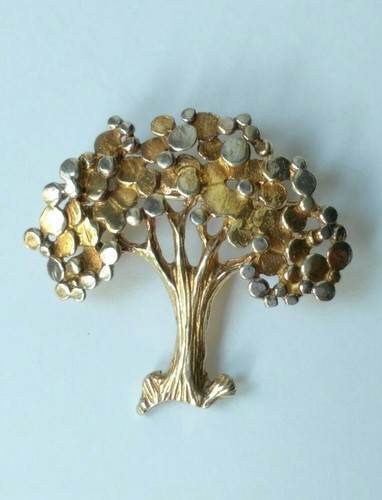 Baum brosche bicolor - baum,
