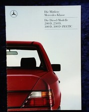 Mercedes W 124, 200D, 250D ,300D, 300D 4 Matic Prospekt 12.1986
