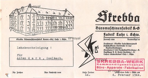 Skrebba büromaschinen fabrik - skrebba, büromaschinen-fabrik