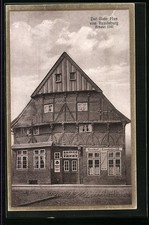 Rendsburg, Ansichtskarte, Gasthof zum Landsknecht, Fachwerk, erbaut 1541 