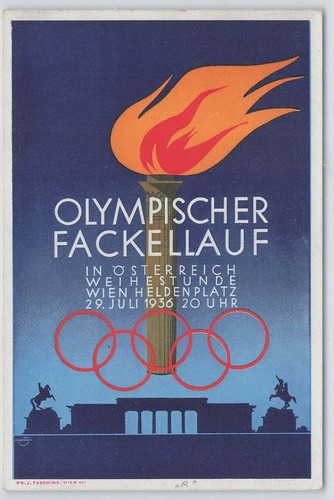 Reich postkarte olympischer - d.,
