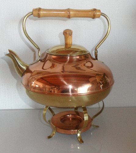 Vintage kupfer teekessel mit - kupfer,