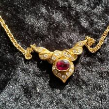 Sehr schönes Collier mit Rubellite und Diamanten von Amsterdam Sauer