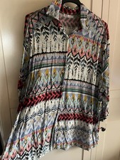Oversize Tunika Viskose Made in Italy One Size