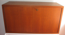 Teak String Regal Schrank  K. & N. Strinning, BTH 80 x 30 x 42 cm, Flügeltüren