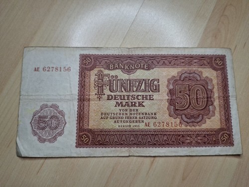 Ddr banknote mark 1955 - ddr, 50