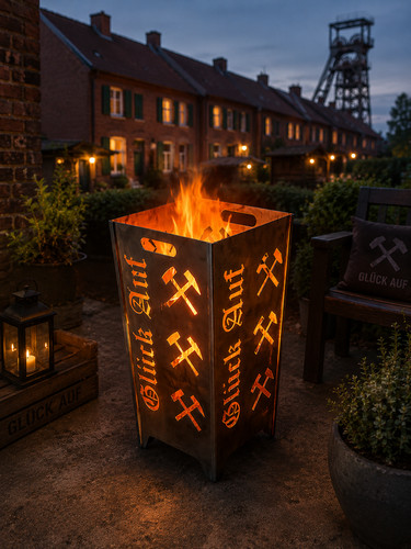 Feuerkorb bergbau glück auf - bergbau,