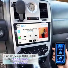 4+64GB Android 15 Autoradio Apple Carplay GPS NAVI Für Chrysler 300 300C 2005-10