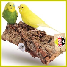 Sitzbrett für Vögel Wellensittich Nymphensittich Vogelkäfig Zubehör Kork 20x10cm