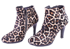 Heidi Klum x Esmara Damen Stiefeletten Boots Gr. 38 Leopardenlook braun SH205