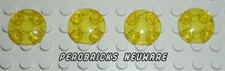 Lego 4 x Gleiter Rund Fliese Kuppel 2x2 transparent gelb #54196 NEUWARE