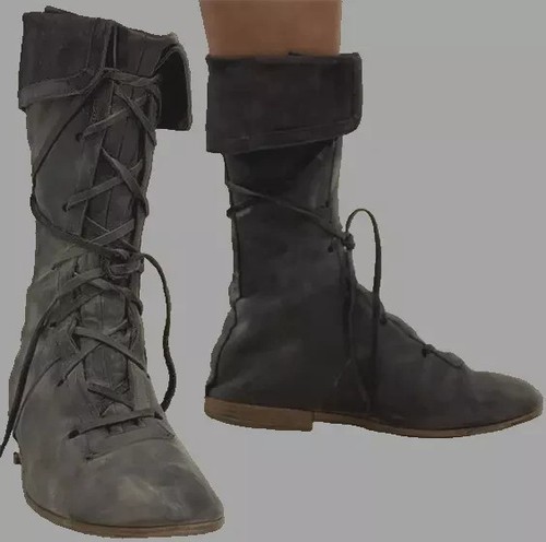 Mittelalter echt leder - leder, stiefel