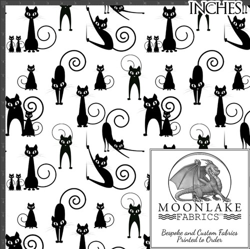 Schwarze katze silhouette - schwarze,