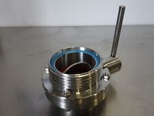 Scheibenventil Klappventil DN 80 G - G  Milchgewinde Edelstahl Milchrohr