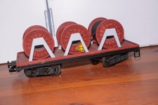 BOD/R] Kabeltrommelwagen Spur G Eigenbau mit einem Bachmann Grungestell Wagen