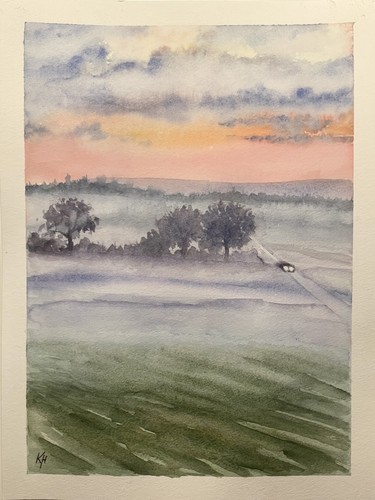 Original aquarell bild - aquarell,
