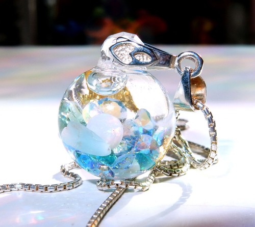Larimar opal perlen anhänger - larimar,