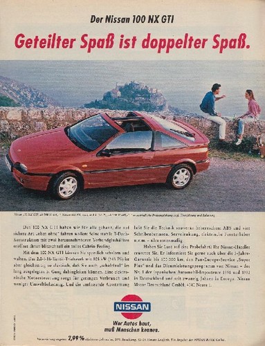 Nissan 100 gti reklame - gti,