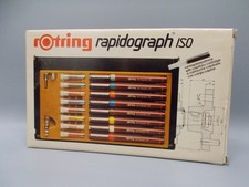 Rotring Rapidograph ISO, 8er Zeichenstift-Set, Vintage, bunt, OVP. #K-458-15