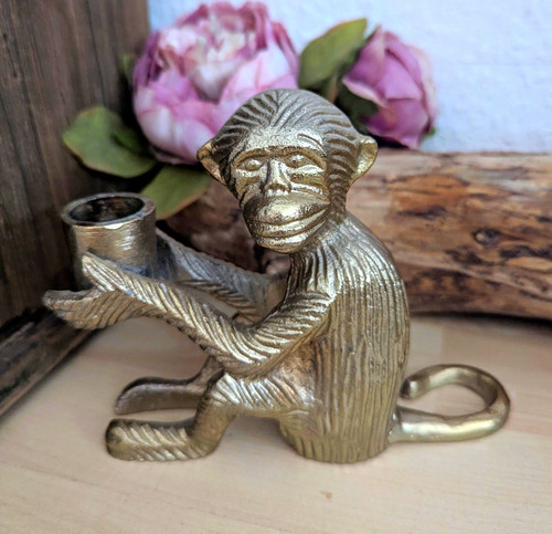 Vintage kerzenhalter affe - vintage,