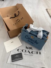 Coach Cargo Tote Bag Denim Neu