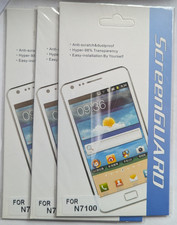 3x Folie für Samsung Galaxy Note 2 GT-N7100 Schutzfolie Screen Guard