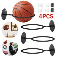 4x Hand Wandhalterung für Bälle | Wand Halterung Ball Deko Ballhalter Wandhalter