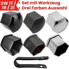 Radmuttern Radschrauben Abdeckung Radkappen Sechskant Schraube Radmutternkappen