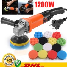 1200W Profi Poliermaschine Auto Polierer Set Schleifmaschine Politur EU 220V