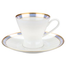 Kaffeetasse mit Untere Rosenthal Form 2000 Gala blau