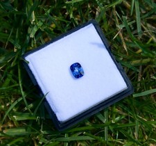 edelsteine24 Echter blauer Saphir Edelstein fac. Antikschliff Sri Lanka 1.29ct!
