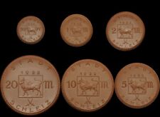 NOTGELD: 50 Pfennig bis 20 Mark 1922 - KOMPLETT. Porzellan. SCHLEIZ / REUSS.
