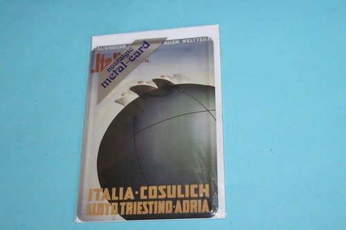 Blechpostkarte italia - blechpostkarte,