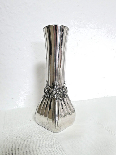 Versilberte jugendstil vase - versilberte,