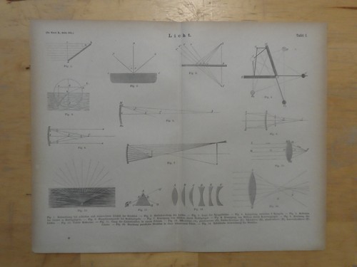Orig holzstich licht - licht, i