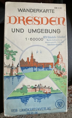 Ddr wanderkarte dresden - dresden, &