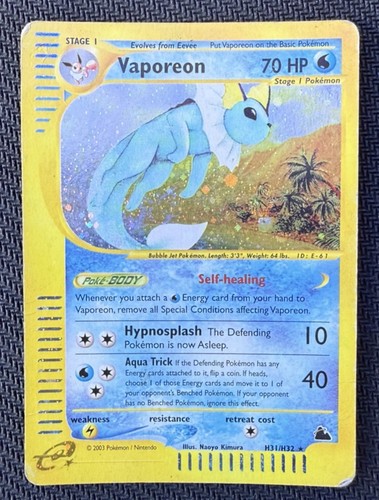 Pokemon karte vaporeon - karte,