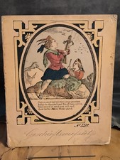 3 Alte Schreibhefte aus der Schule, um 1860, lithografierte Einbände