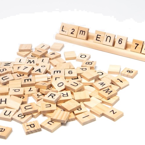 Holz buchstaben zahlen set - holz,